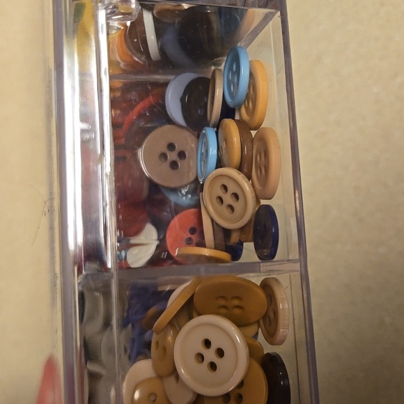 Multi-Color Button Lot With Storage Container - Picture 9 of 11